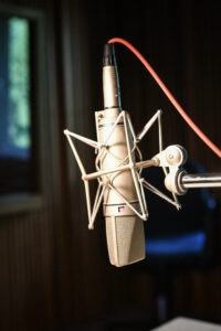 Bild zeigt ein Aufnahmemikrofon